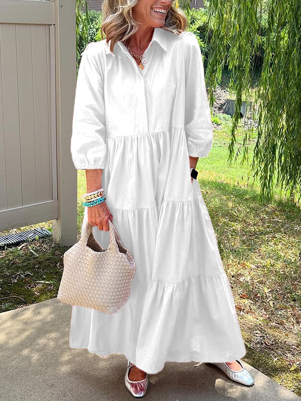 Amara | Everyday Cotton Tiered Maxi Dress