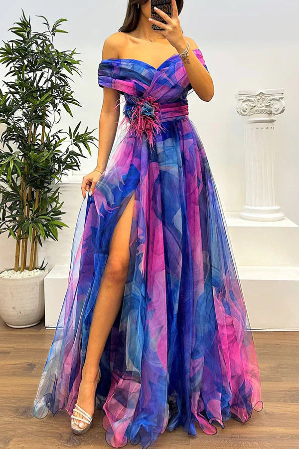 Juliet | Elegant Off-Shoulder Maxi Dress