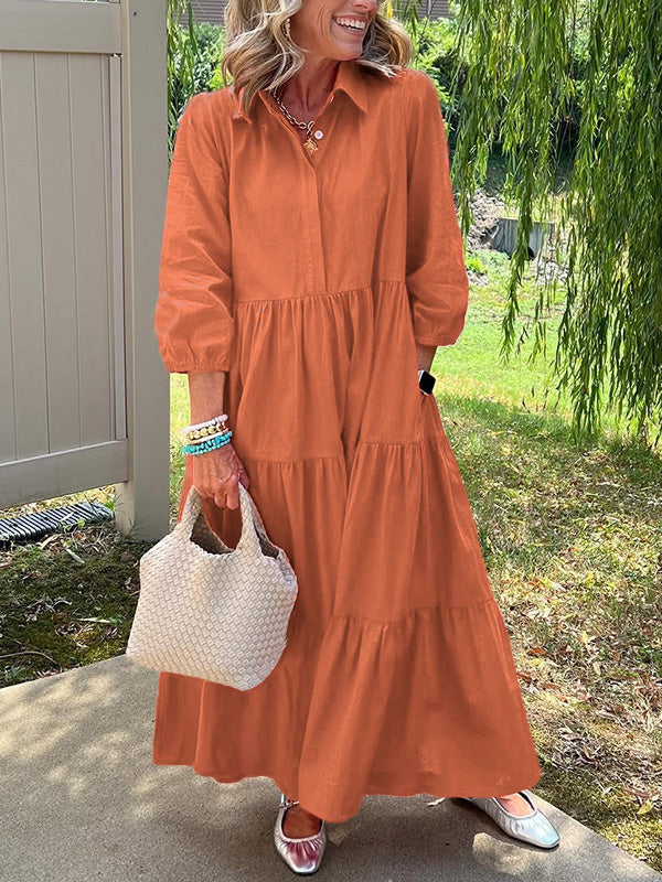 Amara | Everyday Cotton Tiered Maxi Dress