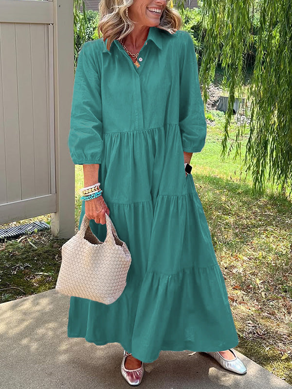 Amara | Everyday Cotton Tiered Maxi Dress