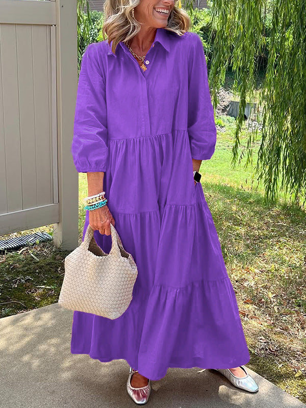 Amara | Everyday Cotton Tiered Maxi Dress