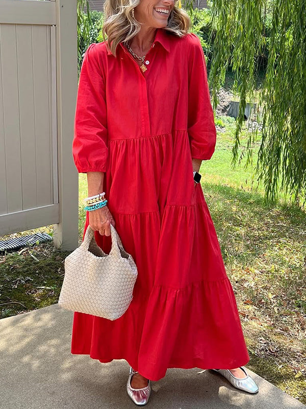 Amara | Everyday Cotton Tiered Maxi Dress