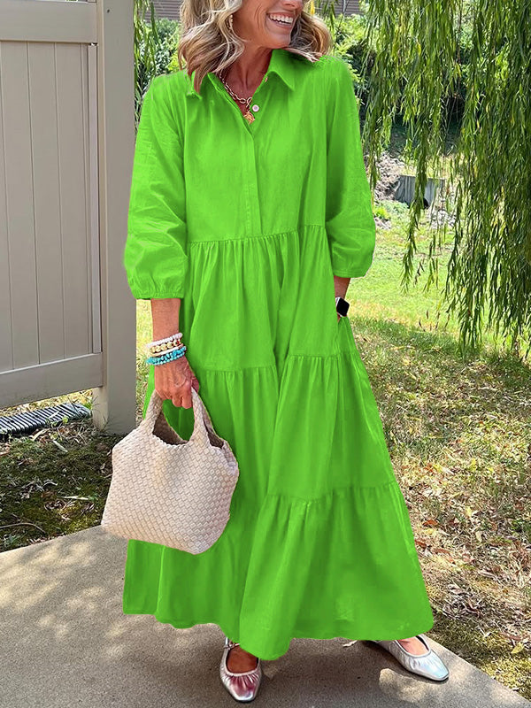 Amara | Everyday Cotton Tiered Maxi Dress