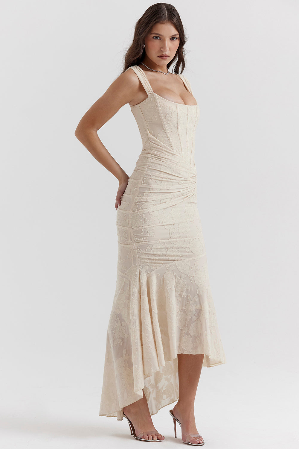 Boheme | Sleeveless Ruched Bodycon Evening Dress