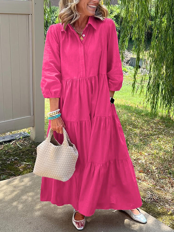 Amara | Everyday Cotton Tiered Maxi Dress