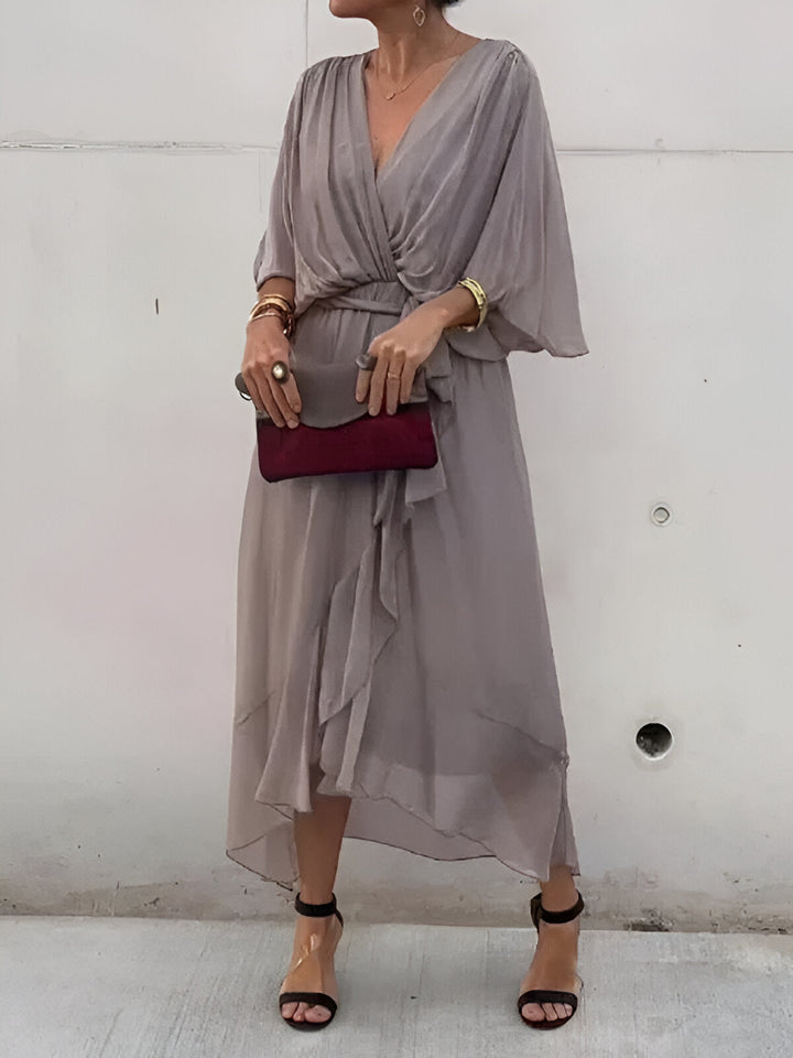 Claire | Tie-Waist Midi Dress