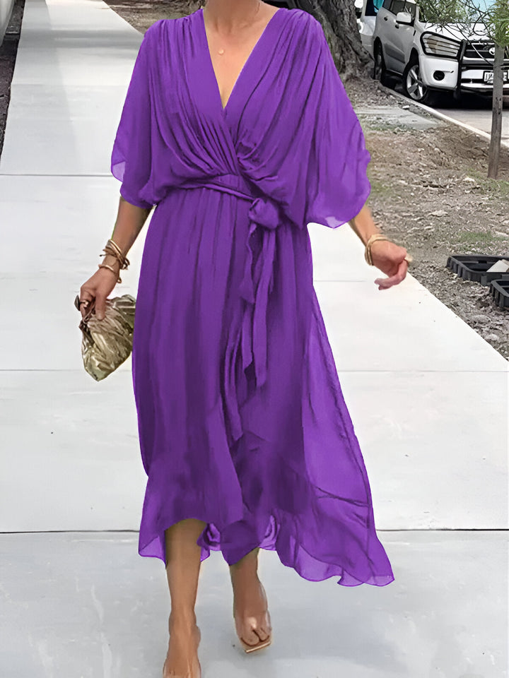 Claire | Tie-Waist Midi Dress