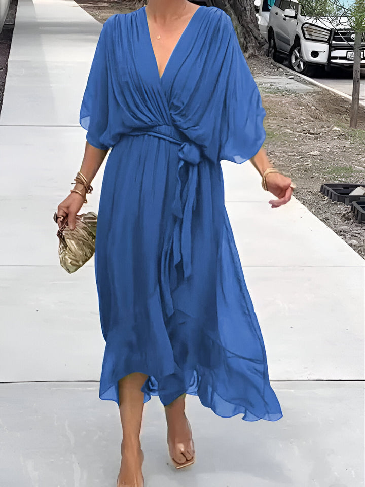 Claire | Tie-Waist Midi Dress