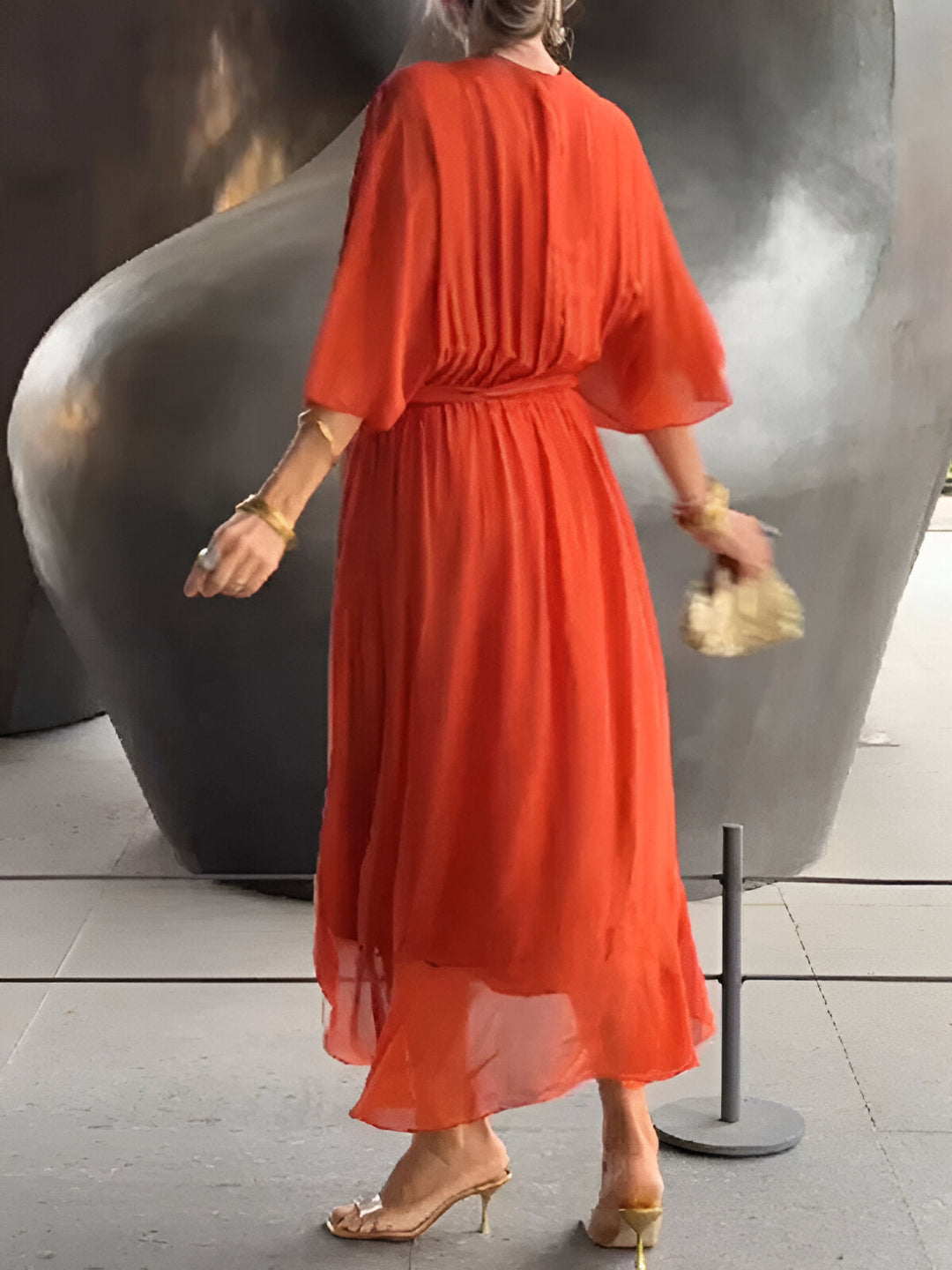 Claire | Tie-Waist Midi Dress