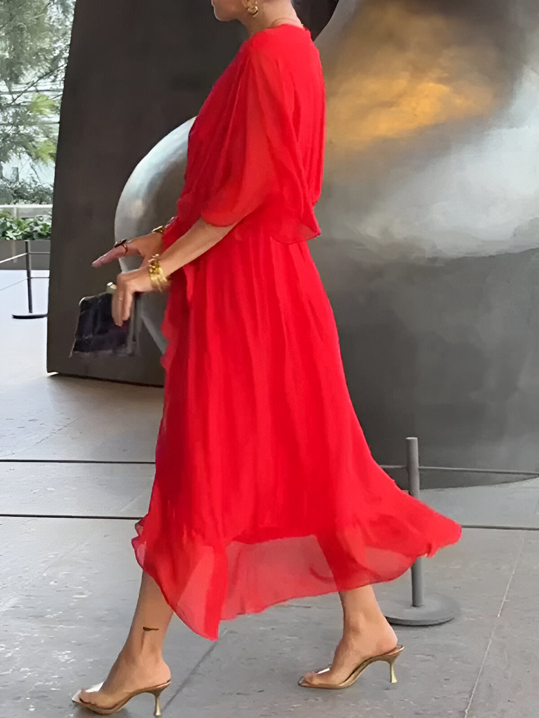 Claire | Tie-Waist Midi Dress