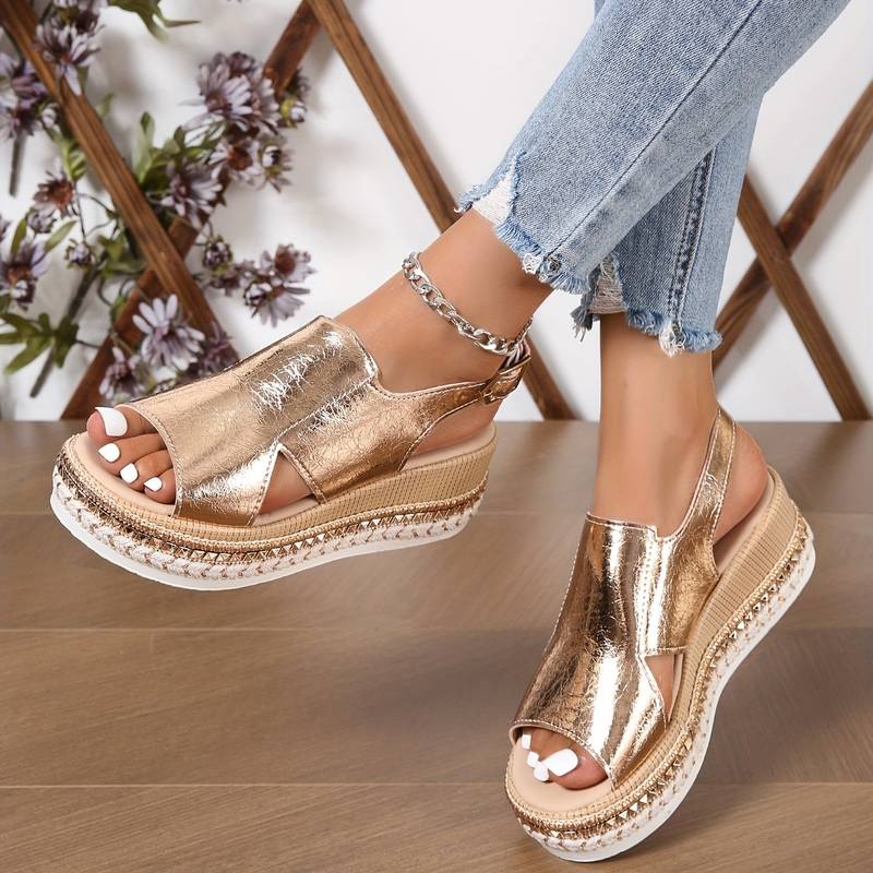 Emberly - Wedge Platform Orthopedic Sandals